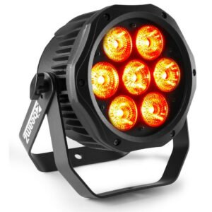 Projecteur rond sur batterie